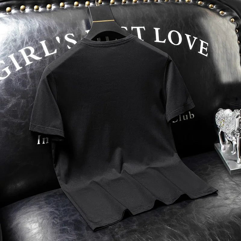 Summer Short Sleeve T-shirt With Round Neck Printed t Shirt for Men Casual Men Cotton t Shirt