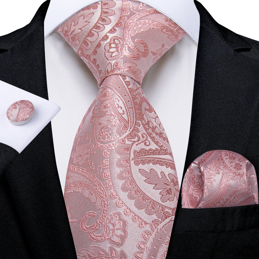 Free Shipping Men's Ties Pink Kinds Solid Color Silk  Party Wedding NeckTies