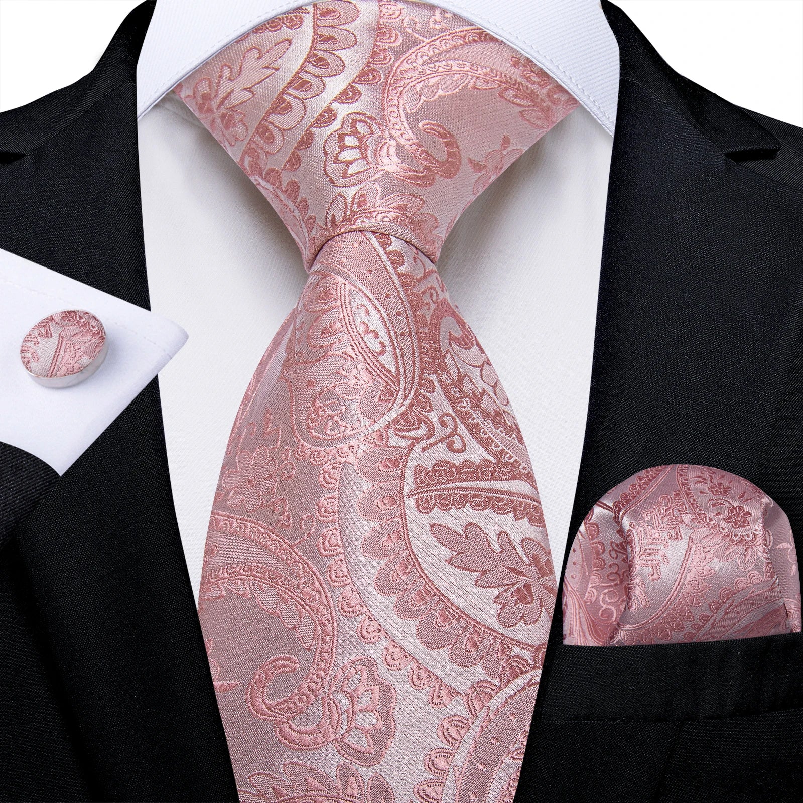 Free Shipping Men's Ties Pink Kinds Solid Color Silk  Party Wedding NeckTies