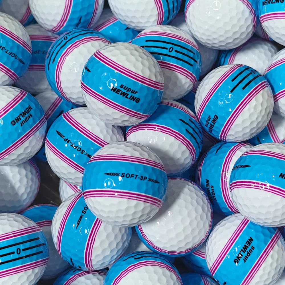 Custom Logo Golf Ball Wholesale Super Long Distance 360 Degree Putting Three Line Alignment  2/3/4 Piece Tournament Golf Balls