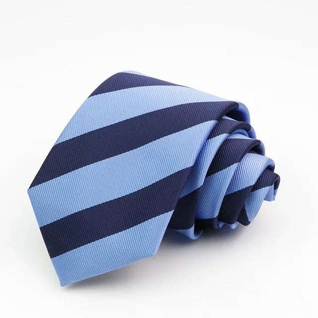 New Classic Men's Ties 7cm Striped Standard Tie for Man Formal Business Luxury Wedding Party Dress Neckties Gift