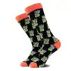 Quentin Men Cotton Crew Happy Funny Crazied Colorful Dress Socks Wholesale With logo Hot Trendy Fancy Fruit Food Flower Socks