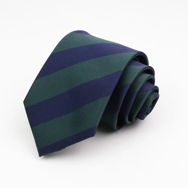 New Classic Men's Ties 7cm Striped Standard Tie for Man Formal Business Luxury Wedding Party Dress Neckties Gift