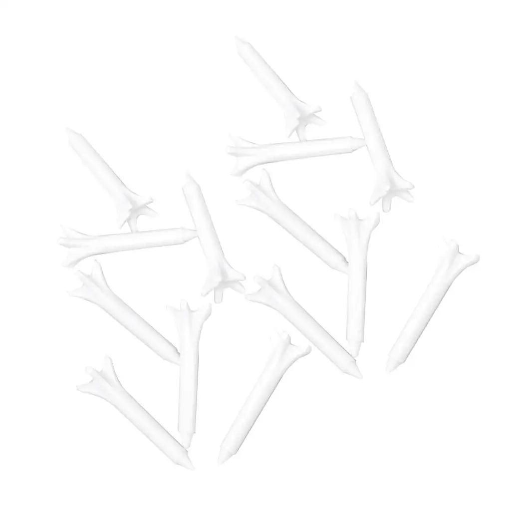 100Pcs Durable 38mm Plastic Claw Shape Golf Tees Bamboo and Wood Material 83mm Length for Golfers