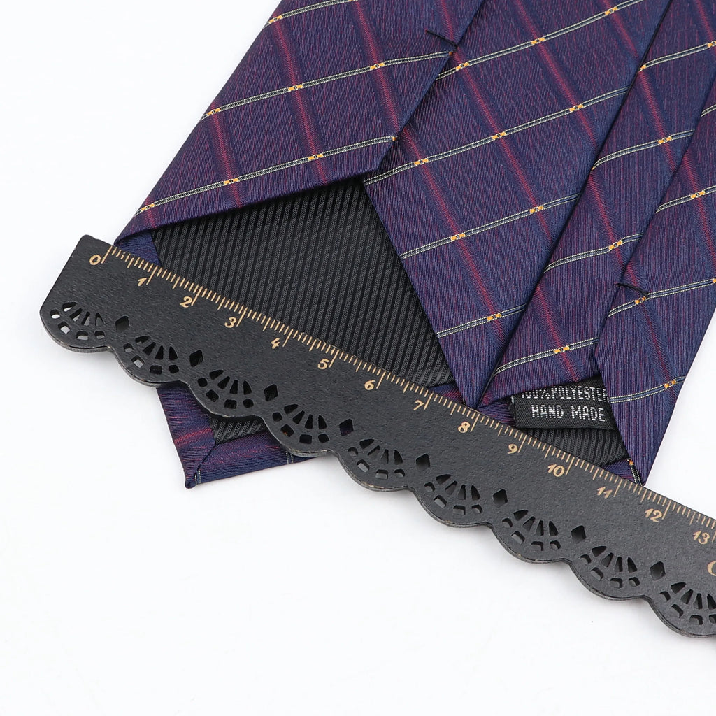 New Fashion Classic Men's Ties Neck Ties 8cm Plaid Striped Ties for Men Formal Business Luxury Wedding Party Neckties Gravatas