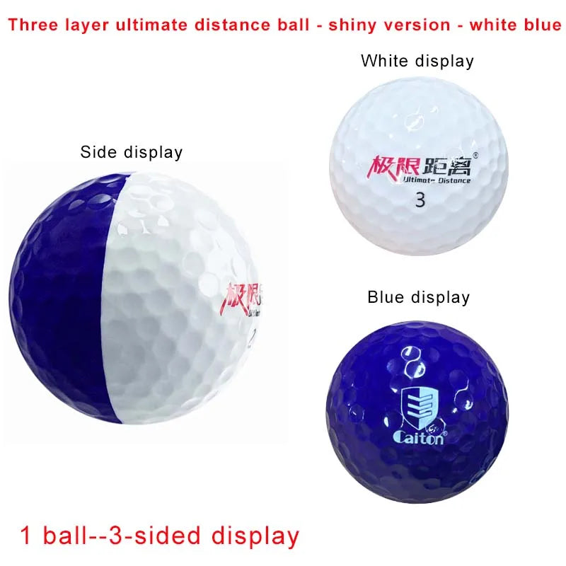 Factory Price Golf Ball Extreme Distance Three Layer Matte for Professional Competition Game Ball Dual Color Glossy Golf Balls