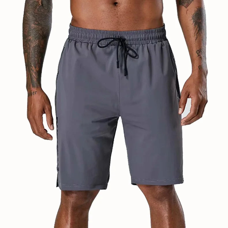 Custom Men Polyester Training Shorts With Pocket Workout Running Bodybuilding Vintage Gym Sports Casual Fitness Men's Shorts