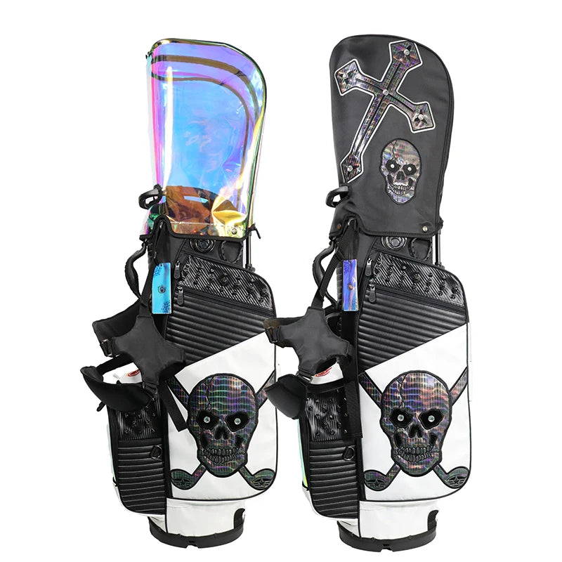 2024 New Design Factory Quick Delivery From Stock Colorful Golf Stand Bag PU Leather Waterproof Golf Bags