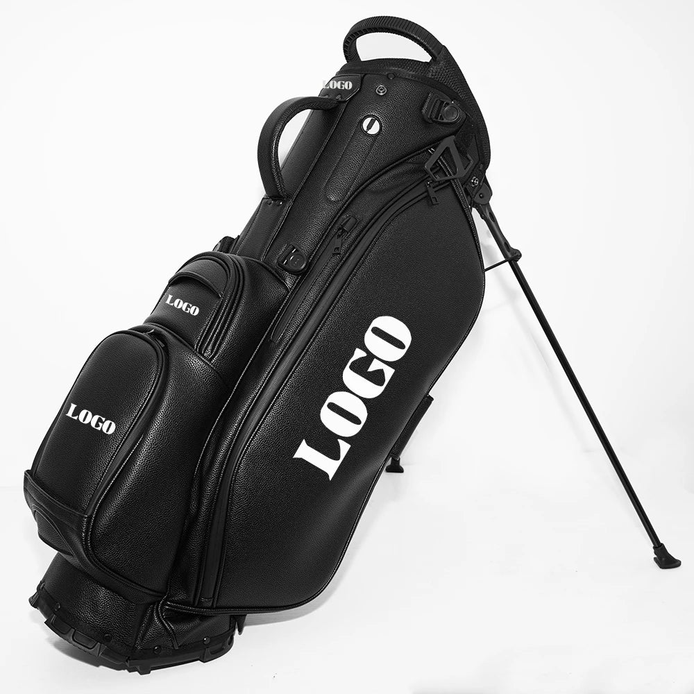 JBoss Golf OEM ODM Professional Lightweight Waterproof Golf Stand Bag Custom Logo 5 14 Divider PU Leather Golf Bags