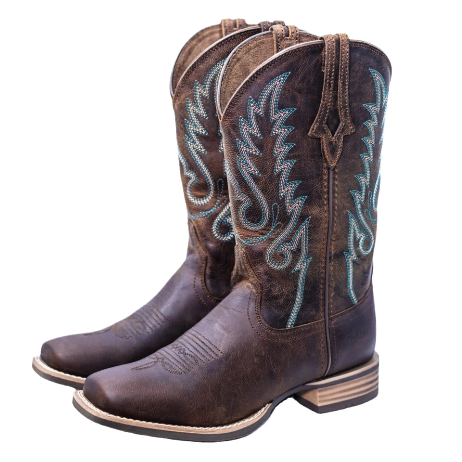 Mens Western Cowboy Boots Fashionable Embroidered British Knight Chelsea Riding Leather Boots No Steel Toe Safety Shoes