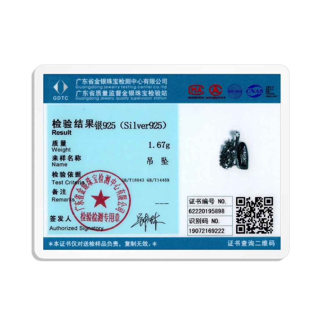 Flower and Lungs Necklace Pendant with Clear Zircon Original 925 Sterling Silver for Women Necklace Jewelry Dropshipping