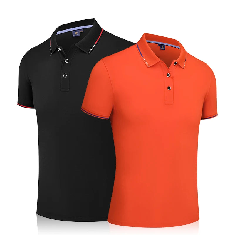 High Quality Quick Dry Cotton Men's Polo Shirts With Printing logo Golf Collar t Shirts Short Sleeve Polo t Shirts