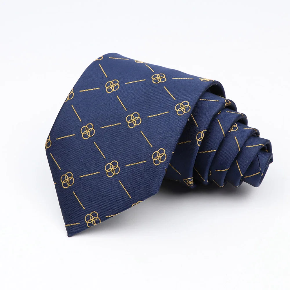 New Fashion Classic Men's Ties Neck Ties 8cm Plaid Striped Ties for Men Formal Business Luxury Wedding Party Neckties Gravatas