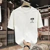 Men's T-shirt Summer Sports New Fashion Loose Cotton Tops Short Sleeve Print Casual O-neck Simple Design Men T-shirt