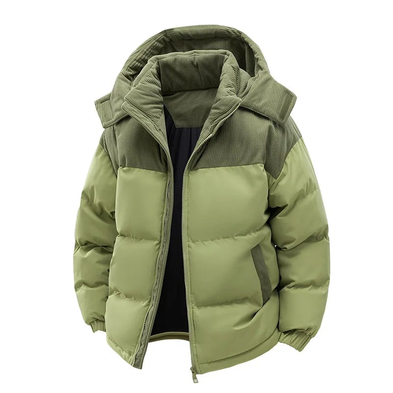 New Winter  Puffer Jackets Men's Coats Male Casual Thick Outwear Fleece Warm Overcoats Mens Clothing