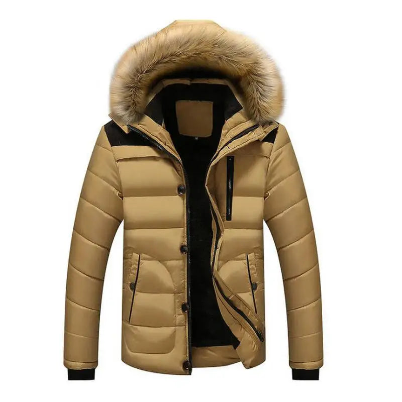 New Style Winter Jackets Men's Coats Male Parkas Casual Thick Outwear Hooded Fleece Jackets Warm Overcoats Mens Clothing