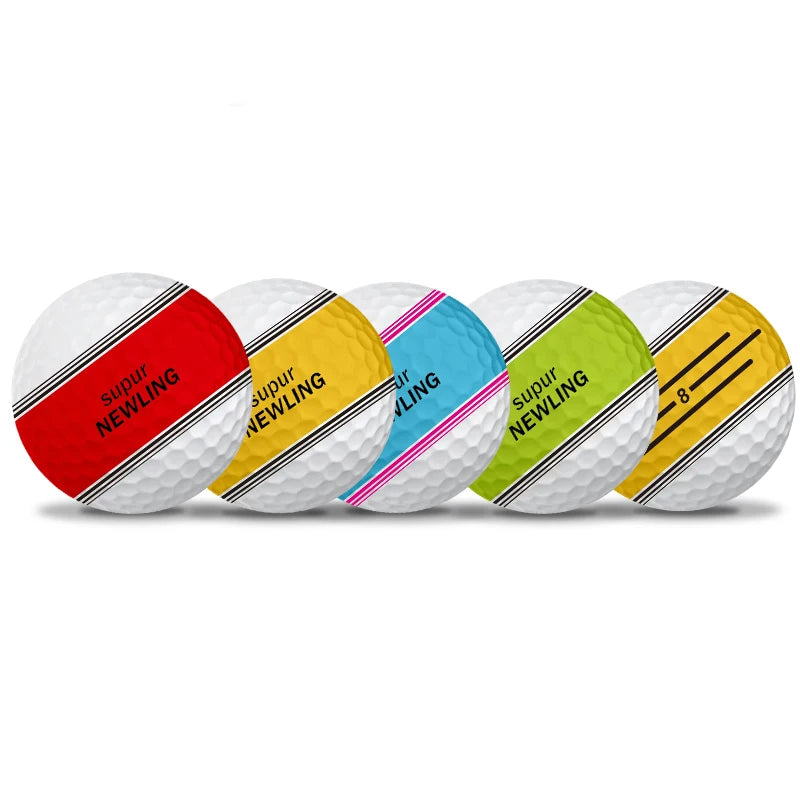 Custom Logo Golf Ball Wholesale Super Long Distance 360 Degree Putting Three Line Alignment  2/3/4 Piece Tournament Golf Balls