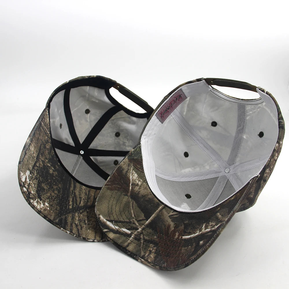 Unisex Camouflage Hat Camo Fishing Baseball Cap Sunscreen Quick Drying Printed Hunting Cap Digital Print Polyester Baseball Cap