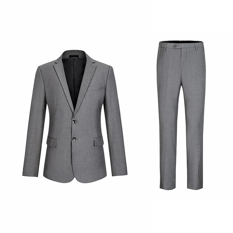 TTT-9696-T-Wholesale Two Business Suit Wedding Men Suits Bank Office Workwear Men's clothing Formal Male Blazers High-quality