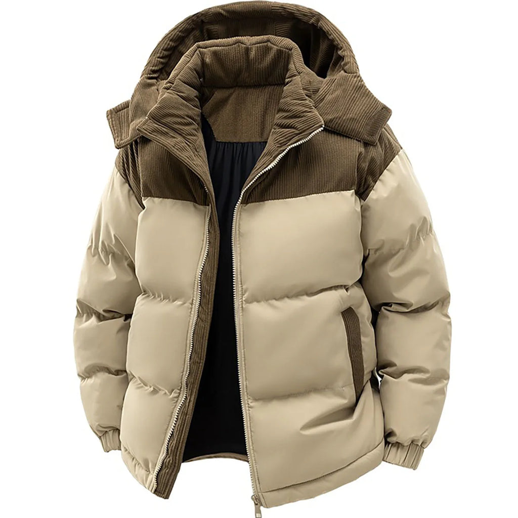 New Winter  Puffer Jackets Men's Coats Male Casual Thick Outwear Fleece Warm Overcoats Mens Clothing