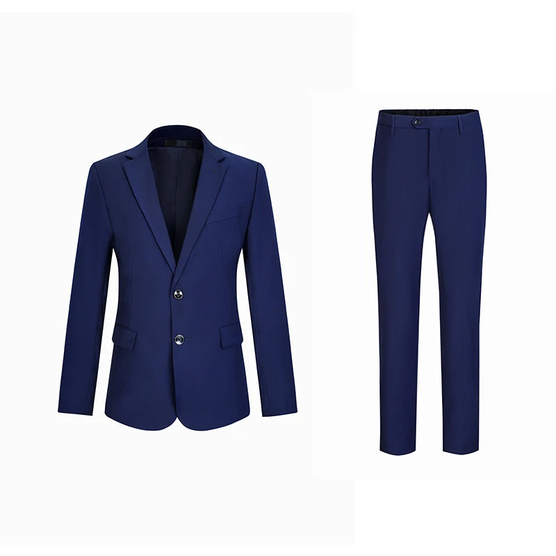 TTT-9696-T-Wholesale Two Business Suit Wedding Men Suits Bank Office Workwear Men's clothing Formal Male Blazers High-quality