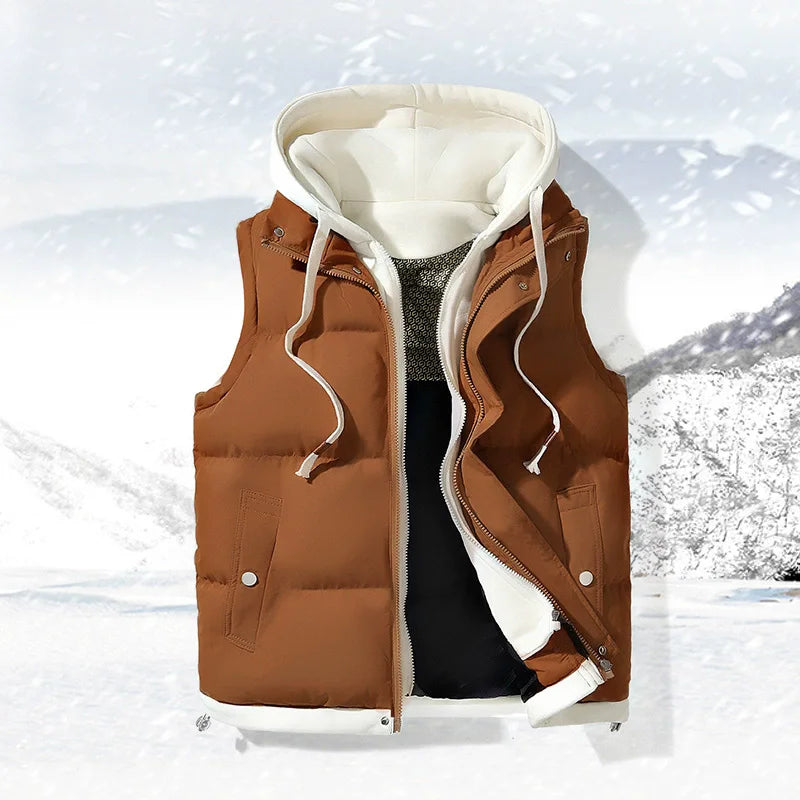 Men's Hooded Puffer Vest | Julian's Menswear