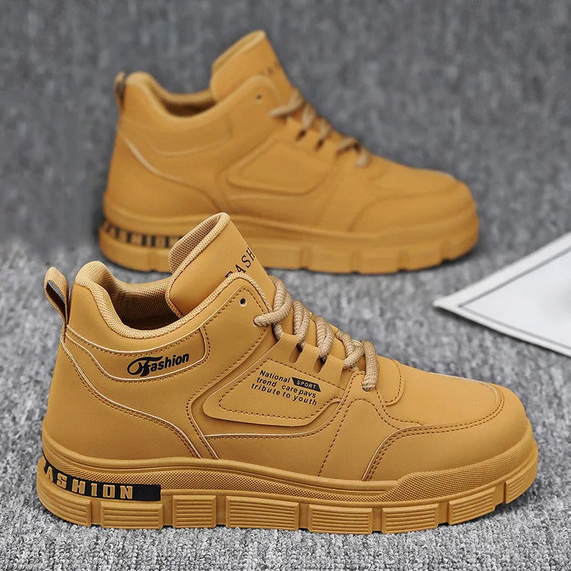 New Breathable Small White Shoes for Men Trend All Match Thick Soled Sneakers Casual Board Shoes for Men