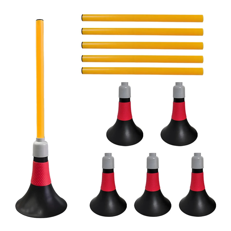 A Trumpet-shaped Flagpole Bucket, with a Flagpole Attachment at the Top. Agile Training Has Multiple Applications