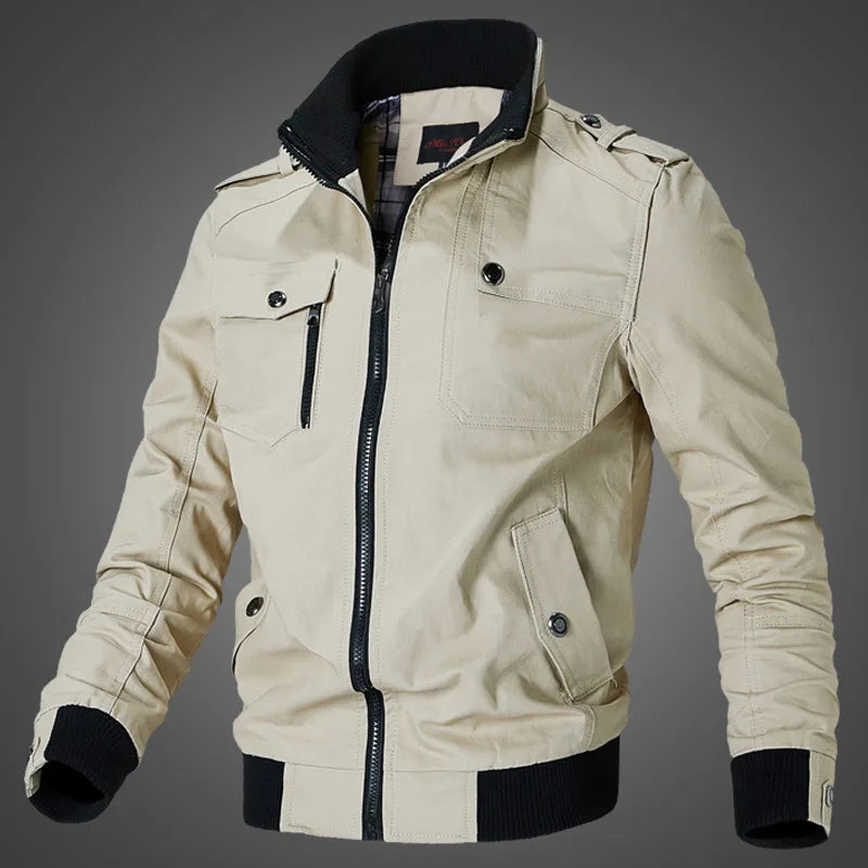 New Men's Jacket Korean Version Casual Men's Youth Stand Collar Spring and Autumn Coat Jacket for Men