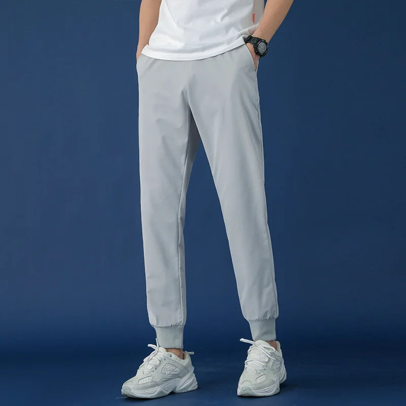 2023 Summer Outdoor Track Pants Men Quick Dry Streetwear Casual Track Pants Customized logo With Elastic Sport Track  Pant