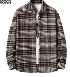 Men's Plaid Flannel Shirt - 100% Cotton Smart Casual
