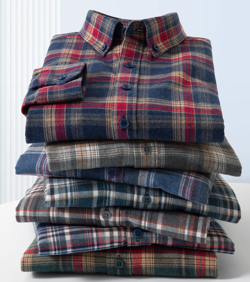 Men's Plaid Long Sleeve Shirt