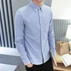 MAA 186  men's casual collar with fashionable solid color and double row buttons for summer short sleeves  KIN312-01-10