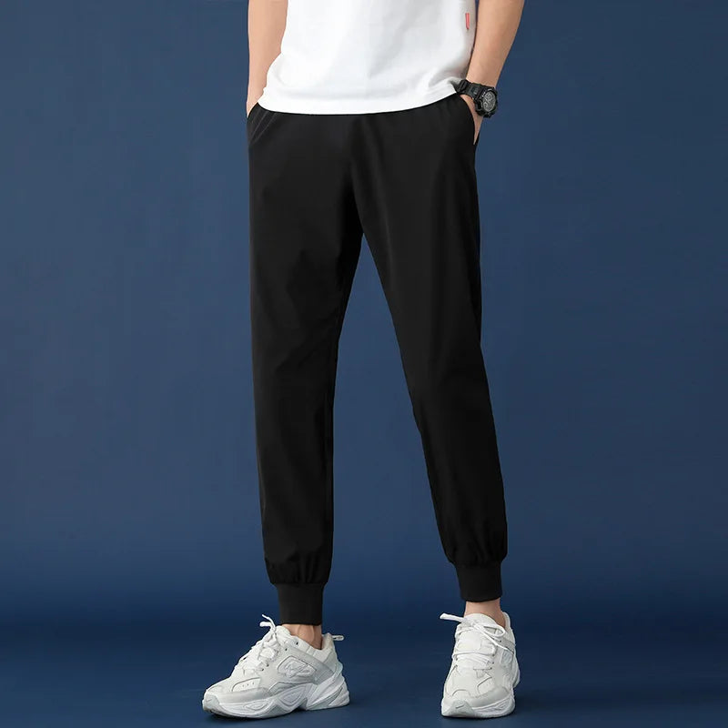 2023 Summer Outdoor Track Pants Men Quick Dry Streetwear Casual Track Pants Customized logo With Elastic Sport Track  Pant