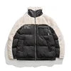 Stand Collar Boys Winter Jackets 2022 Quilted Bomber Jacket Men Fashion Fleece Utility Sherpa Jacket