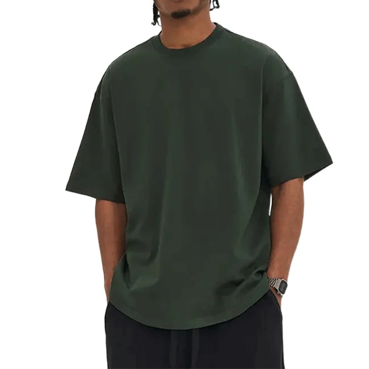 TTT-9999-T-Custom Heavyweight Short Sleeve Men's T-shirts High Quality Blank Plain Oversized Drop Shoulder T Shirt For Men