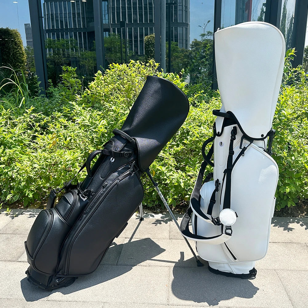 JBoss Golf OEM ODM Professional Lightweight Waterproof Golf Stand Bag Custom Logo 5 14 Divider PU Leather Golf Bags