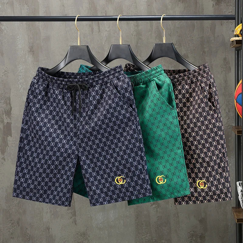 Wholesale Men's Shorts Casual Summer Beach Hawaii Pocket Shorts Men's Printed Shorts