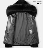Men's Natural Fox Fur Coat