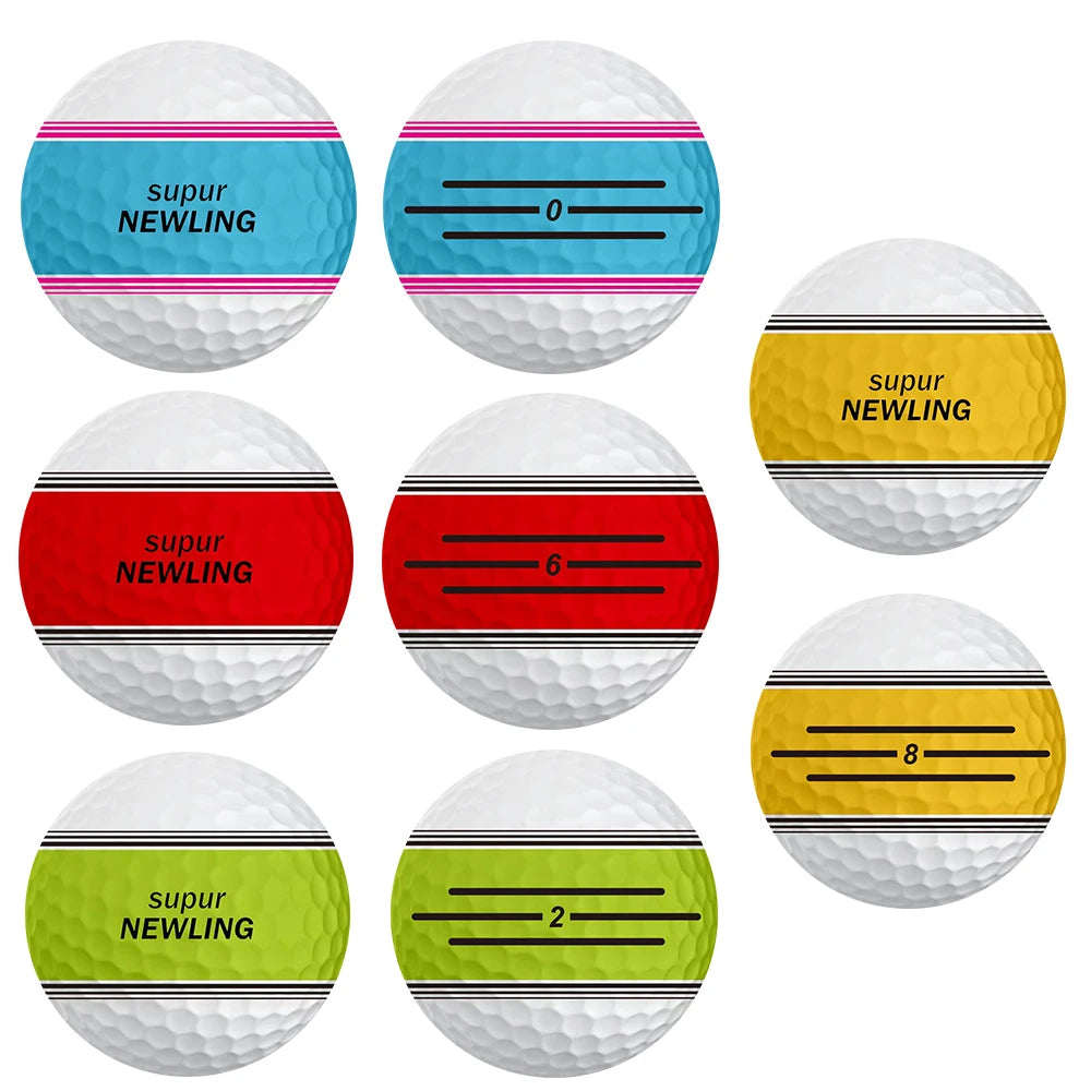 Custom Logo Golf Ball Wholesale Super Long Distance 360 Degree Putting Three Line Alignment  2/3/4 Piece Tournament Golf Balls