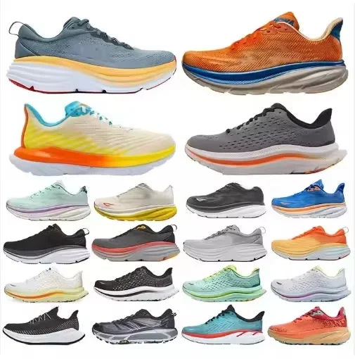 Men's New Design Fashion High Quality Hokaes Sport Breathable Basketball Sneakers Lightweight Running Shoes with Platform Style