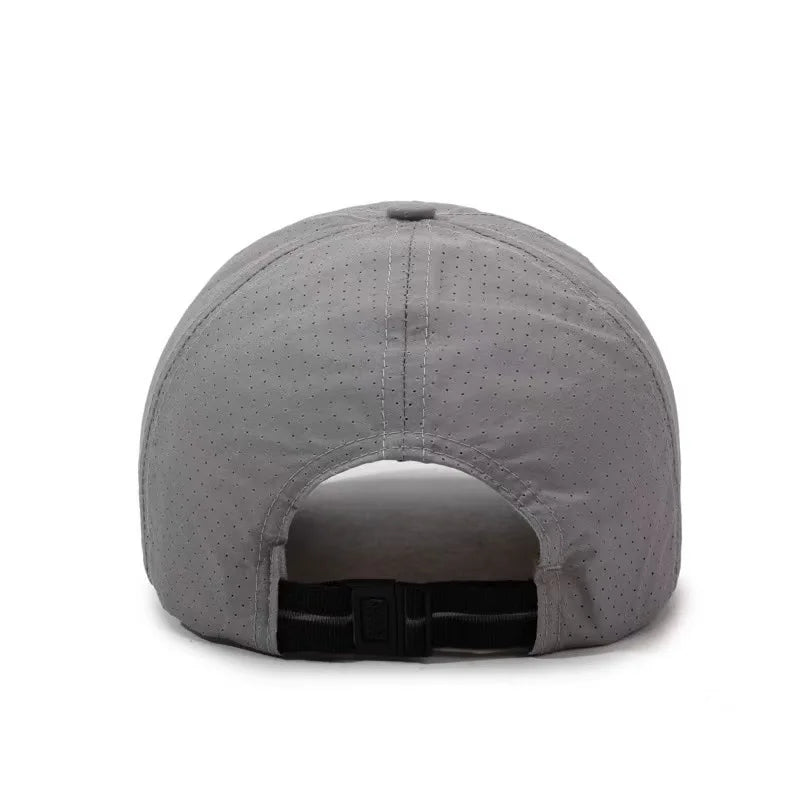Summer Quick-Dry Baseball Cap for Outdoor Sports Simple Versatile Hat Large Head Circumference Sun Protection for Men Hiking