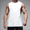 2022 100% Cotton Quick Dry Blank Stretch Vest Gym Fitness Men's tank Top Workout tank Tops for Men