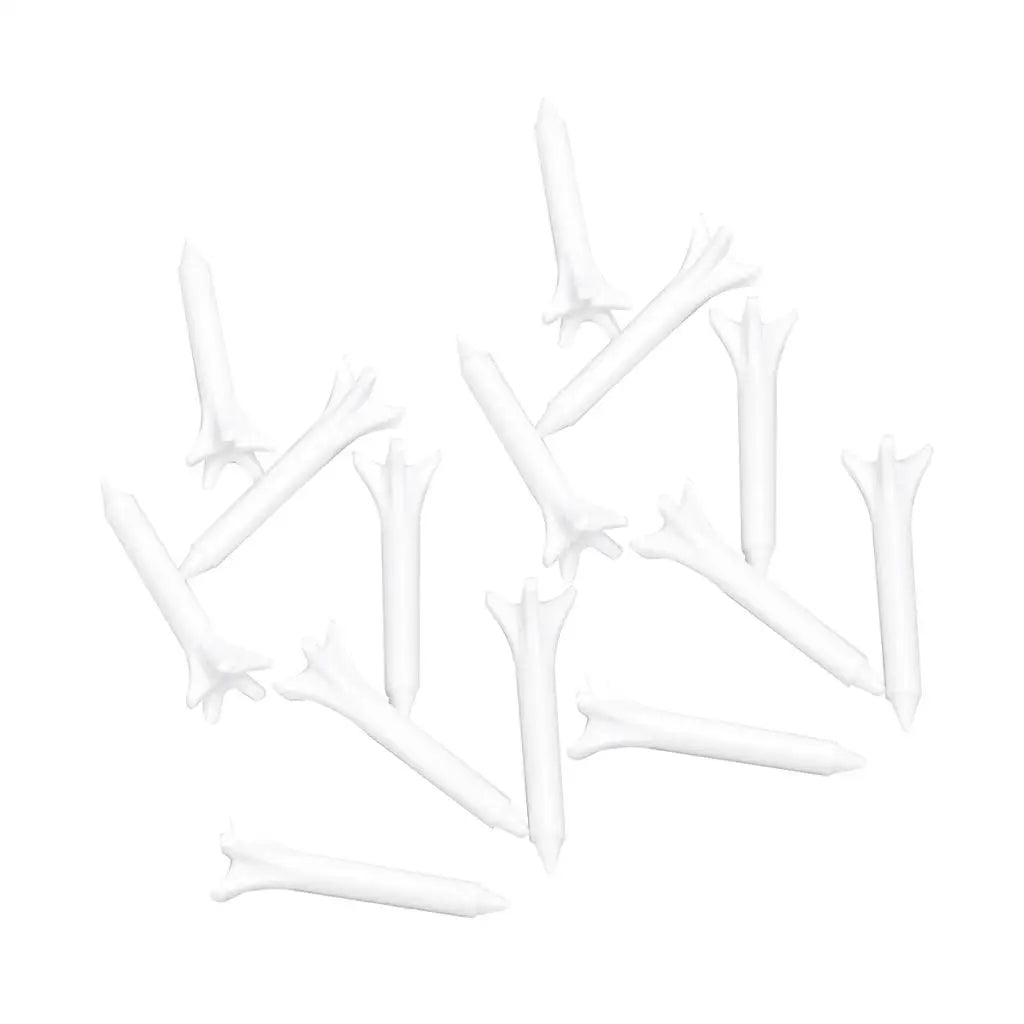 100Pcs Durable 38mm Plastic Claw Shape Golf Tees Bamboo and Wood Material 83mm Length for Golfers