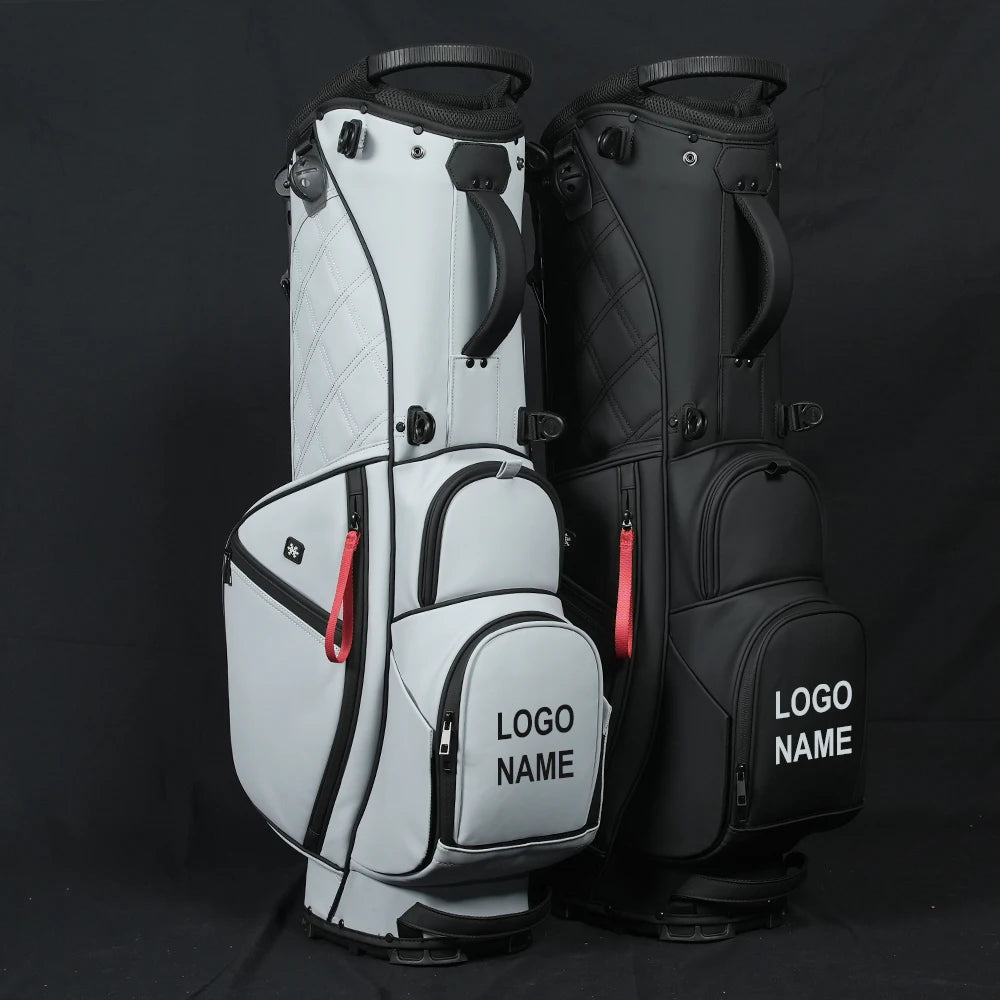 JBoss Golf Factory Custom Logo Professional 5 14 Divider Waterproof PU Leather Durable Golf Stand Bag