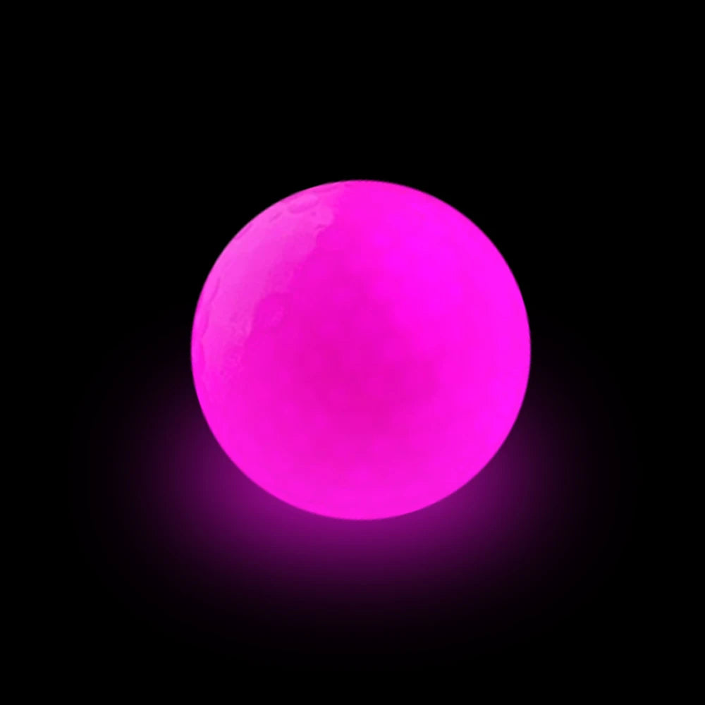 High Quality Custom Logo Golf Ball Glowing Practice Ball 2/3/4 Layers Mixed Color Light up Flashing Glowing Led Golf Balls