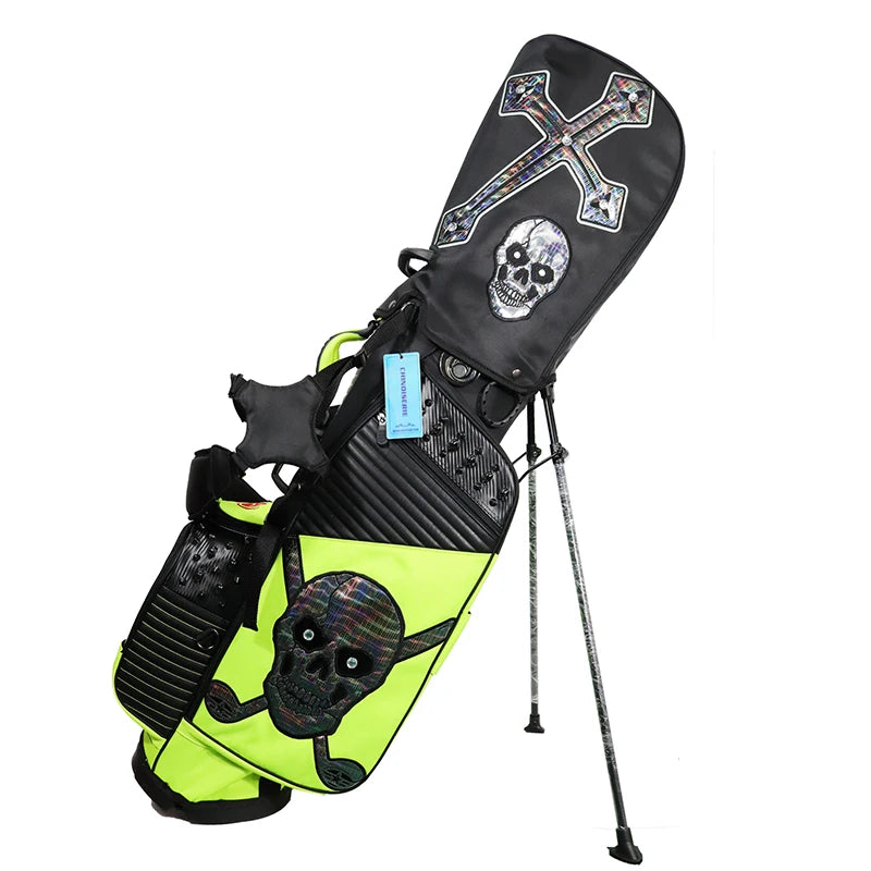 2024 New Design Factory Quick Delivery From Stock Colorful Golf Stand Bag PU Leather Waterproof Golf Bags