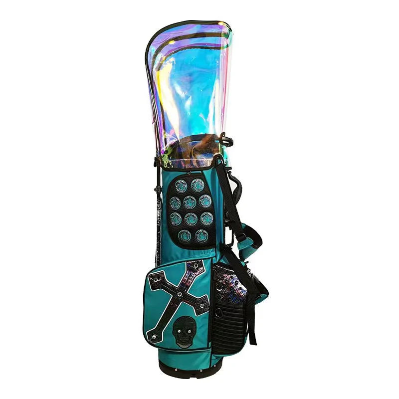 2024 New Design Factory Quick Delivery From Stock Colorful Golf Stand Bag PU Leather Waterproof Golf Bags
