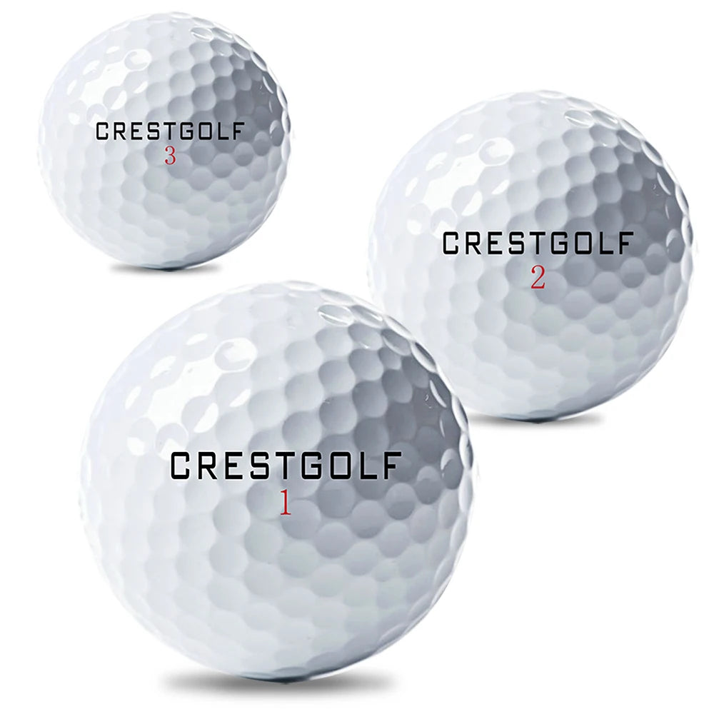 Custom Logo Three Layer Urethane Golf Balls for Tournaments Enhanced Distance Performance