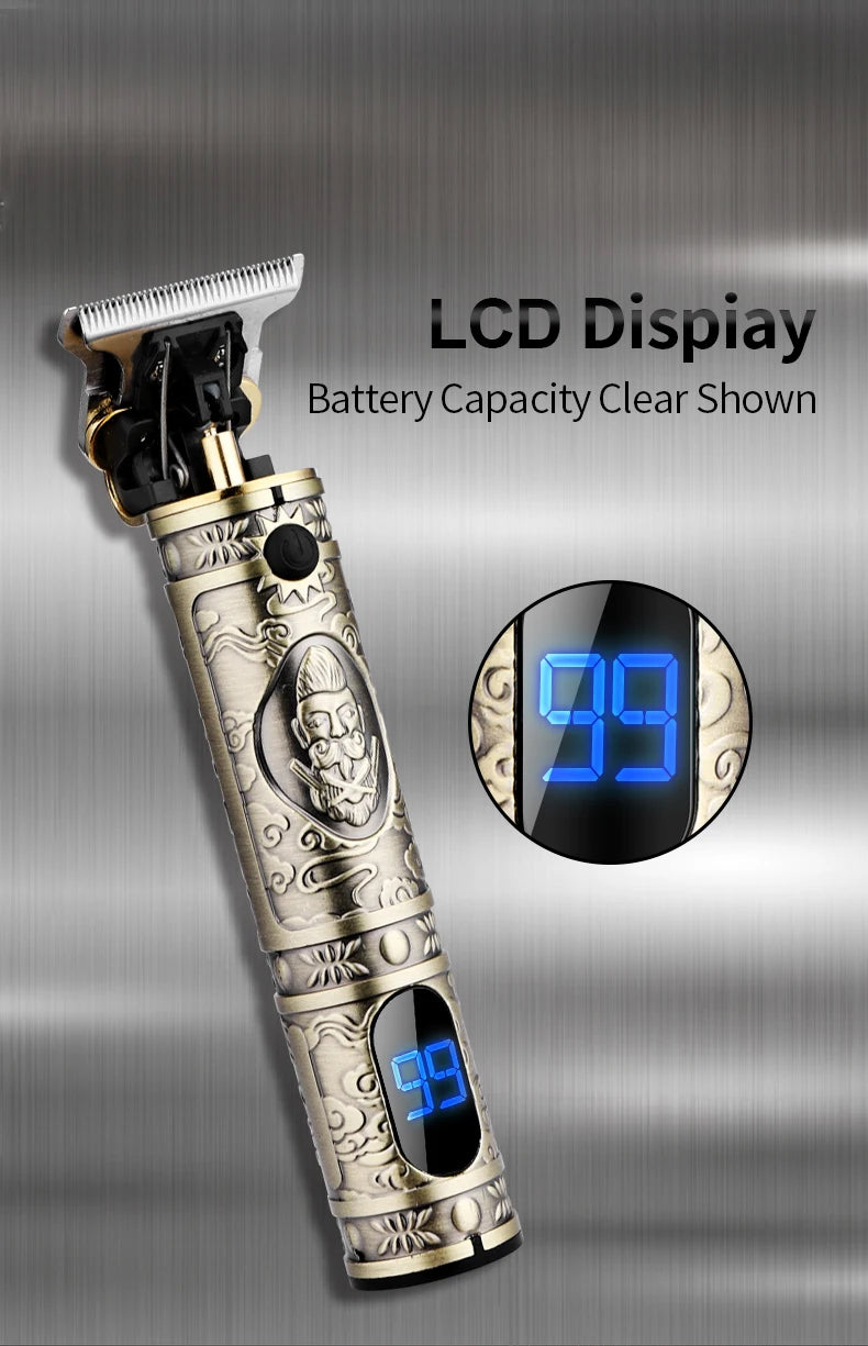 LM-300 Men Cordless Hair Clipper Barber Professional Electric Cutting Machine Beard Shaving Hair Trimmer Styling Kit